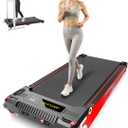 Walking Pad Treadmill, Anylife Incline Walking Pads Under Desk 330lb Capacity, 2.5HP Portable Treadmills for Home, Compact Treadmill Small Running Pad with LED Display, Remote Control (Black Orange)