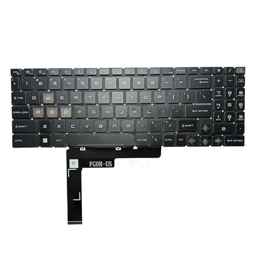 SUNMALL Blue Backlit Replacement Keyboard Compatible with MSI Raider GE78 Katana 15 B12V MS-1585 B13V Katana 17 B13U B13V MS-17L5 Pulse 15 B13V Pulse 17 B13V Cyborg 15 Air A12VF A12VE MS-15K1 A13VF