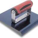 MARSHALLTOWN Straight Concrete Edger, 6 x 6 Blue Steel Blade, 1/2 Lip x 3/8 Radius, Made In The USA, 162BD