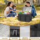 PEASUG Insulated Bags for Food Delivery, XXXL Pizza Delivery Bags, Large Capacity Cooler Bag Keep Food Warm for Grocery Shopping and Catering, Foldable, Heavy-Duty (Black)