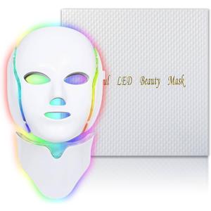 EVFOFO Red Light Mask for Face, 7 Custom Modes with Infrared, 850nm Infrared & Red Light Masks, Portable with Timer for Home Use