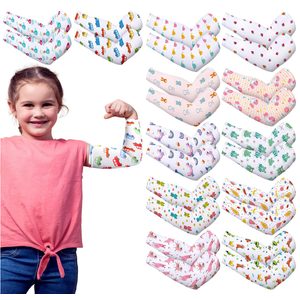 Elastic Eczema Sleeves for Kids Arm or Leg Toddler Scratch Arm Sleeves Eczema Wet Wraps UV Protection, 12 pcs