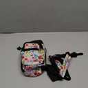 AUPET Water Bottle Sling Bag Sleeve Holder Carrier 32oz,Insulated Crossbody Water Bottle Case Cover with Strap and Pockets for Men/Women Walking Hiking (Doodle-Style Flower)