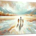 Jesus Canvas Wall Art God and Children Wall Decor Pictures Watercolor Christian Spiritual Poster Prints Religious Artwork for Kids Room Church Nursery Decoration, 16x24in (24L" x 16W")