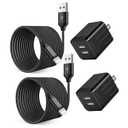 iPhone Fast Charger,2Pack 10FT iPhone Charge 2.1A Dual Port USB Wall Charger Block Plug Adapter with Long Fast Charging Lightning Braided Cable Cord for iPhone 14 13 12 11 Pro Max XS XR 8 7 Plus iPad (Black)