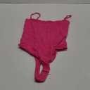 SUUKSESS Women Sexy Square Neck Thong Bodysuit Backless Cami Bodysuit Top S