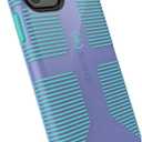 Speck iPhone 11 Pro Case - Drop Protection, Extra Grip Made of Rubber with Dual Layer Protection & Durability - Wisteria Purple, Mykonos Blue CandyShell Grip, Wisteria Purple/Mykonos Blue