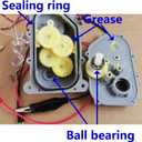 Nightbreeze DIY Hand Crank DC Generator with Ball Bearings LED Beads Small Manual Generator No Load DC Voltage 1-12V Physics Teacher's Gift Science Education Experiment for Home School