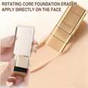2PCS Dual-Ended Concealer Foundation Stick, Korean 3-in-1 Foundation Stick, Multi-functional Double Head Foundations Make up Sticks, Sweat-Proof for Flawless Finish All Skin Types (#03 Pinkish Beige)