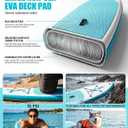 FunWater Inflatable Stand Up Paddle Board with Beginners SUP Accessories,Sky Blue