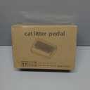 Rolcoassuns Litter Box Step, Cat Ramp/Pedal for Automatic Litter Box, Litter Catcher with Filter Function and Non-Slip Rubber Feet, Litter Step Stool Suitable for Kittens and Senior Cats (Light Grey Elevated)