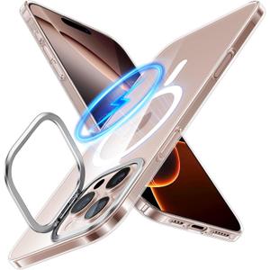 TORRAS Magnetic Slim Fit for iPhone 16 Pro Case with Stand, Compatible with MagSafe, Built-in Stash Stand, Ultra Thin 16 Pro Case, Lightweight Anti-Scratch Hard Phone Case 6.3 inch, Clear TORRAS Magnetic Slim Fit for iPhone 16 Pro Case with Stand, Compatible with MagSafe, Built-in Stash Stand, Ultra Thin 16 Pro Case, Lightweight Anti-Scratch Hard Phone Case 6.3 inch, Clear