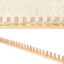 WYJREES 48'' Chunky Yarn Blanket Loom, Wooden Peg Frame Chunky Knitting Blanket Loom, Custom Knitting Loom, Extra Large Loom for Chunky Blankets Perfect for Birthday Gifts