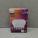 PHILIPS LED A19 Ultra Definition Frosted Dimmable LED Light Bulbs - Flicker-Free 60w Light Bulbs with EyeComfort Technology - Soft White 2700K Lightbulb - 800 Lumen - E26 Base - 4 Pack