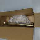 Magnetic Curtain Rods 2 Pack for Metal Doors Top and Bottom, Multi-Use Adjustable Magnetic Rods for Small Windows Cafe Sidelight and Iron Steel Places (Adjust from 9 to 16 Inch, Gold)