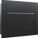 SORA - Modern Built-in Black Mailbox
