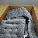 Timgle 16 Pack Seat Cushion Chair Cushions Pads Patio Cushions for Furniture Chair Pads with Ties Non Slip Mat for Kitchen Office Dining Sofa Indoor Use, 16 x 16 Inch(Gray), 16 x 16 x 3.54 inches/ 40 x 40 x 9 cm