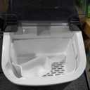 Silonn Nugget Ice Maker Countertop - 36lbs 24H Chewable Pellet Sonic Ice | Self-Cleaning Function Ideal for Home Kitchen and Office Black