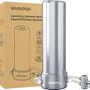 Waterdrop Water Filter for Sink Faucet, NSF/ANSI 42 Certified Countertop Water Filter System, 5-Stage Stainless Steel Faucet, 8000 Gallons, Reduces Heavy Metals and 99% Chlorine, WD-CTF-02(1 Filter)