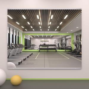 LOAAO Home Gym Mirror, 48"x30"-2 PCS Gym Mirrors for Wall, Frameless, Tempered Glass, Large Workout Mirrors for Home Gym, Dance Studio, Yoga Room, Garage Gym