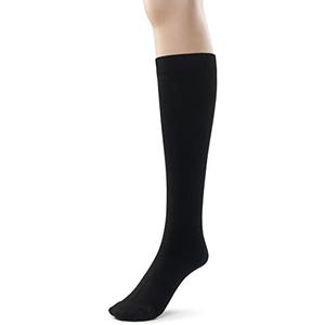 Silky Toes Mens Modal Knee High Socks 4Pairs Long Tube Over the Calf Dress Socks, Black, Navy, Brown
