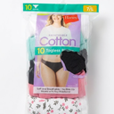Hanes Womens Cotton Brief Underwear, Moisture- Pack Of 10