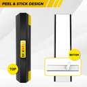 HOXWELL (New Updated 18" 2 Packs Heavy Duty Parking Stopper for Garage, Parking Gadgets Protects Car, Parking Aid Easy to Install 2 PCS, 18" L x 3.7" W x 1.8" H
