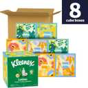 Kleenex Lotion Facial Tissues, 8 Cube Boxes, 80 Tissues per Box