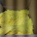 FOPPA Fluffy Comforter Cover Set King- Ultra Soft Plush Yellow Bedding Sets 3 Pieces (1 Fuzzy Duvet Cover + 2 Faux Fur Pillow case) Bed Set (Yellow, King)