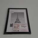 upsimples 8x12 Picture Frame, Display Pictures 6x8 with Mat or 8x12 Without, Wall Hanging Photo Frames, Black, 1 Pack