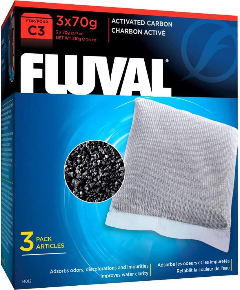Fluval C3 Carbon - 3-Pack,Black