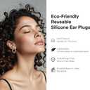 Fita+ Soft Reusable Ear Plugs for Noise Reduction up to 33dB, 7 Pairs XS/S/M/L, Soft Silicone Ear Plugs for Sleeping, Noise Cancelling for Work, Focus - Purple