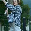 Gacaky Women's Baggy Lightweight Zip Puffer Jacket Warm Winter Down Coat with Pockets (M)