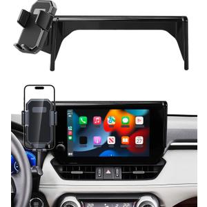PZK Car Phone Mount for Toyota RAV4 2019-2025 Hybrid LE/XLE/Premium Accessories 7/8-Inch Screen 360 Rotation Smart Phone Cradles Auto Lock Cell Phone Holder Not Affect Air Vent (Not Fit 9/10.5 inch)