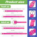 Hercicy 12 Pcs Baseball Belts Softball Belts Bulk for Adult and Youth Adjustable (Pink, XXL)