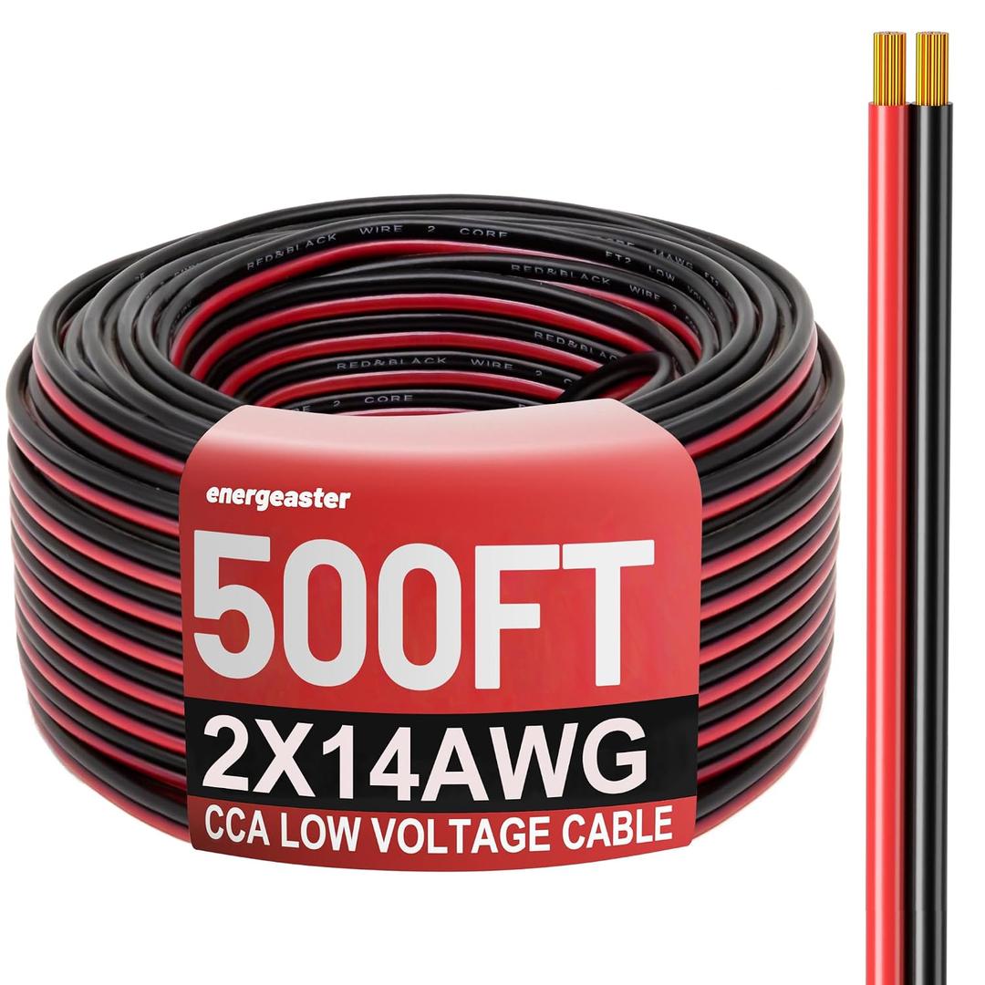 Energeaster 14 Gauge Wire 500FT, 14AWG Automotive Wire Electrical Wire