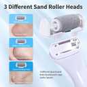 3 x Electric Callus Remover for Feet 4 Pack 1200mAh Rechargeable Foot Care Pedicure Tool with 3 Modes and Digital Power Display for Removing Dead Skin Hard Skin and Dry Cracks