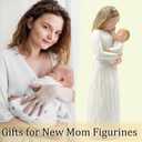 New Mom Birthday Gift for Women, Sculpted Hand-Painted Mom and Baby Child Figures Statues,Thanksgiving/Christmas Mama Gifts Figurine