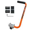 NeJesZoe Ergonomic Trimmer Grip for Weed Wackers Extension Handle, String Trimmer Handle Lawn Trimmer Handle Grip with Bracket Clamp for String Trimmer, Lawn Care, Landscaping (Orange Black), just the bar
