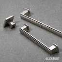 Alzassbg 10 Pack Brushed Satin Nickel Cabinet Knobs, 1.3 Inch(32mm) Square Kitchen Cabinet Hardware Knobs for Cabinets and Drawer AL6071SN