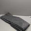 Upgraded Magnetic Thermal Insulated Door Curtain with Perspective Window, Weatherproof Oxford Cloth Filled with Cotton, Fit for Door Size 32" x 80", Doorway Curtains Size 35" x 82" Grey