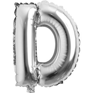 32 inch Letter Balloons Silver Alphabet Number Balloons Foil Mylar Party Wedding Bachelorette Birthday Bridal Shower Graduation Anniversary Celebration Decoration (32 inch D Silver)