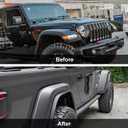Front & Rear Fender Flares Extensions Set for 2020-2026 Jeep Wrangler Gladiator JT Mojave & Rubicon (Fit for JT High Fender)