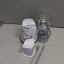 Geedel Rotary Cheese Grater, Kitchen Mandoline Vegetable Slicer with 3 Interchangeable Blades, Easy to Clean Rotary Grater Slicer for Fruit, Vegetables, Nuts (White)