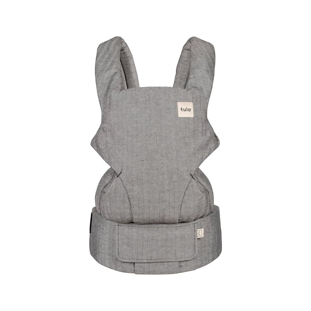 Baby Tula Explore Carriers - Breathable Baby Carrier Newborn to Toddler - Adjustable Toddler Carrier - Multiple Ergonomic Positions Front and Back - Ergonomic Fit for 7-45 lb - Linen, Ash