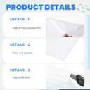 Sieral 2 Pcs Clear Aquarium Canopy Set Polycarbonate Greenhouse Panels 22.95 x 16.61 x 0.24 Inch for 75/90/110 Gallon Fish Tank with Center Brace Aquariums Cover Fish Tank Lid