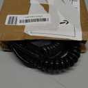 18/3 Gauge Black Coiled Extension Cord 15 ft Indoor Waterproof, Flame Retardant, Flexible 3 Prong Coiled Spiral Power Cord for Charging Electric Pallet Tucks, 10A 1250W 18AWG, ETL Listed