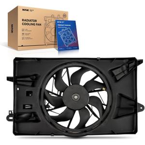 KAX Engine Radiator Cooling Fan, Compatible with 2014-2020 Cherokee 2.4L, 2019-2020 Cherokee 3.2L, 2015-2017 200, Replace # 621114, 68205996AC, 68205996AB, 68205996AA, 68197298AB