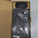 Ultra-Slim Bluetooth Keyboard and Mouse Combo Rechargeable Portable Wireless Keyboard Mouse Set for Apple iPad iPhone iPadOS/iOS 13 and Above Samsung Tablet Phone Smartphone Android (Black)