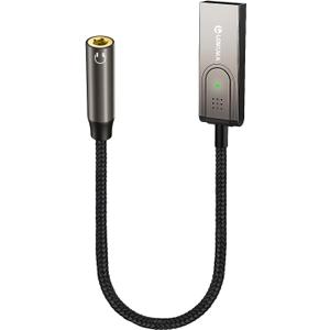 Bluetooth 5.3 to Aux Adapter for Car or Amp, USB to 3.5mm Female Bluetooth Receiver, Compatible with Wired Speaker, Car or Amplifier for Hands-Free Call, Voice Navigation, Music, Brown